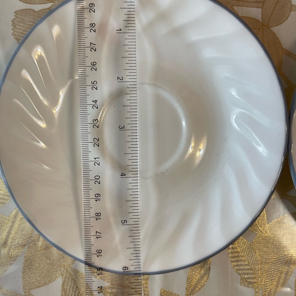 Set of 5 Corelle Corning Blue Velvet Saucers Plates 6 1/4" - Picture 3 of 5